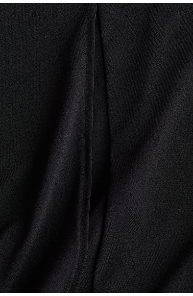 H&M Wide Jersey Trousers, Alternate, color, Black