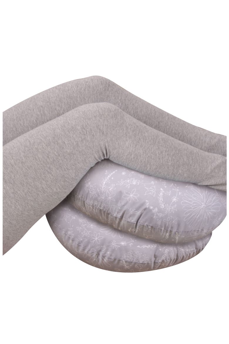 Mini Snoogle Chic Pregnancy Support Body Pillow, Alternate, color, FLORAL LACE