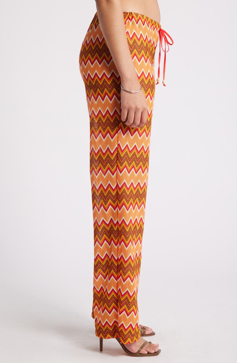 Mistress Rocks Chevron Knit Drawstring Pants, Alternate, color, Multi Colour