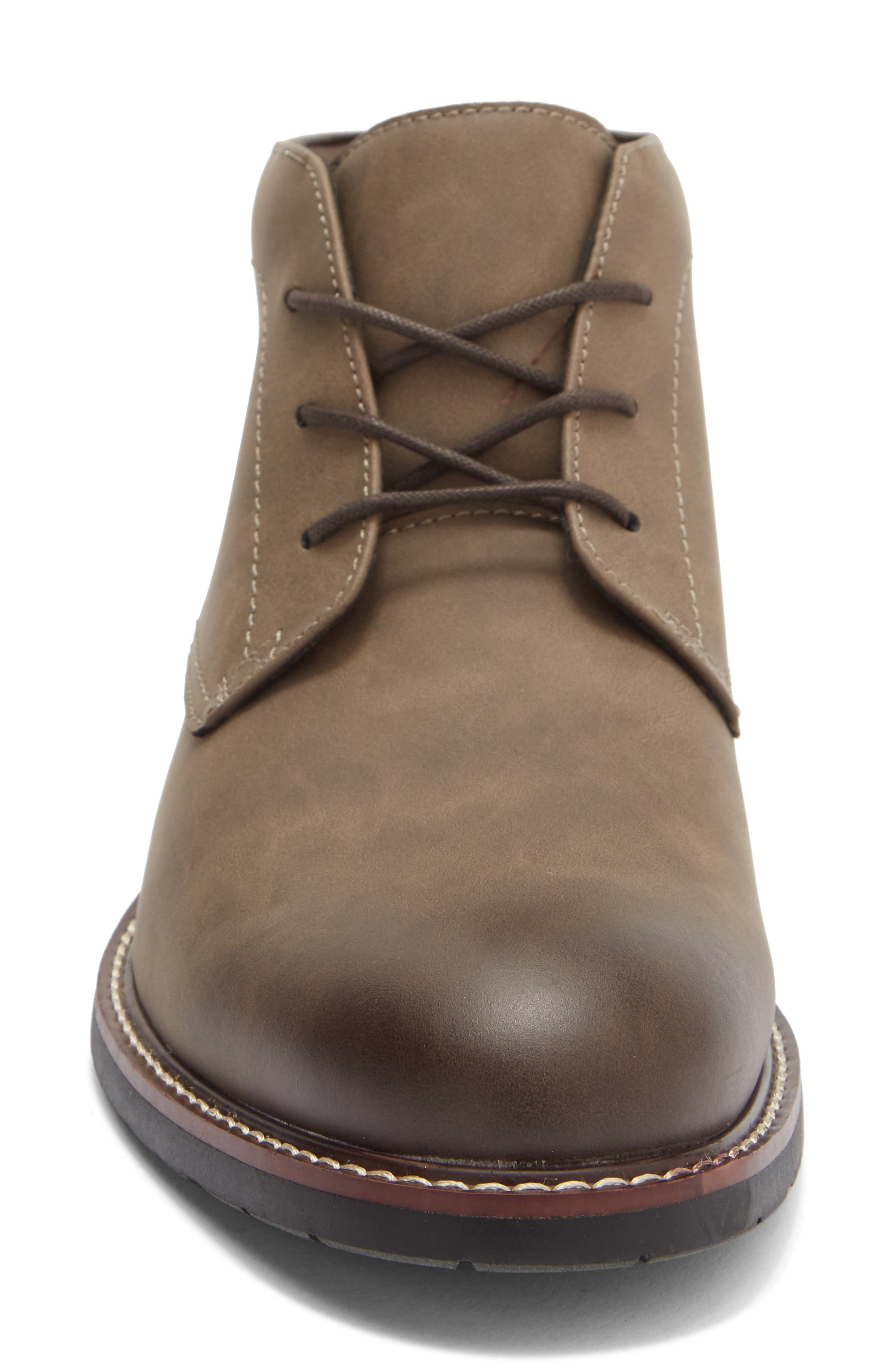 Clifton Lug Sole Chukka Boot, Alternate, color, BROWN NUBUCK PU