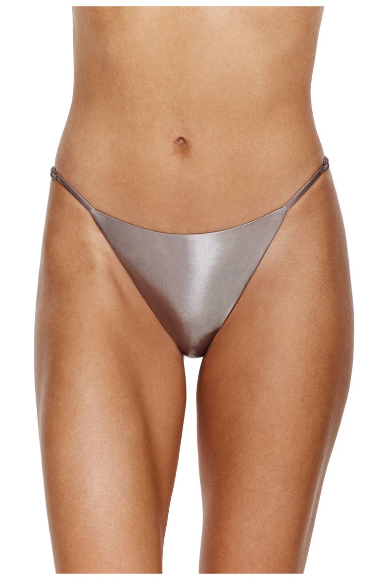 Shine Bright Bikini Bottom, Main, color, Grey