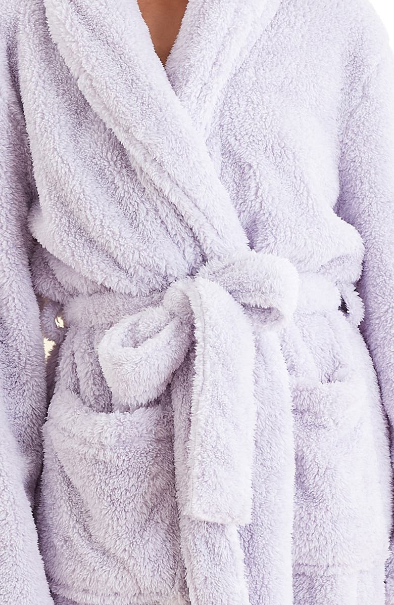 Papinelle Cosy Plush Mid Length Robe, Alternate, color,