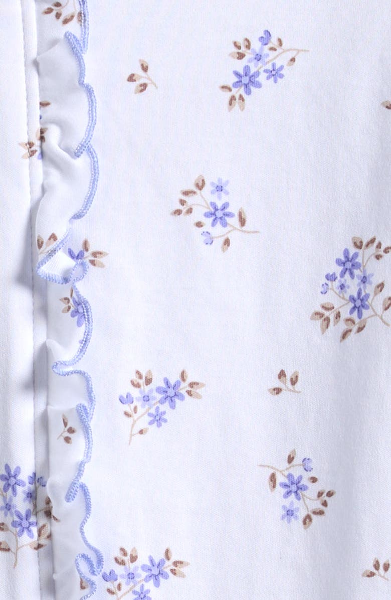 Kissy Kissy Pima Cotton Zip Footie, Alternate, color, Lilac