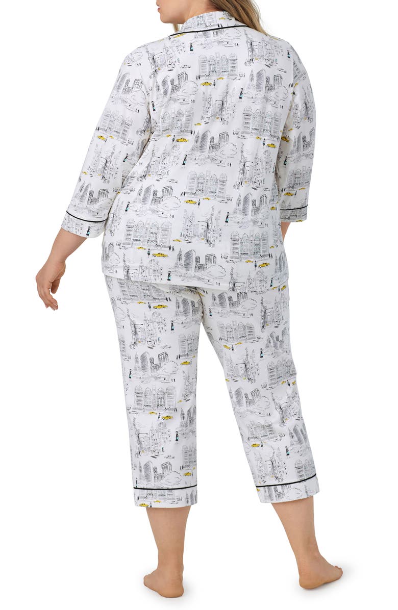 BedHead Pajamas Print Jersey Crop Pajamas, Alternate, color, 