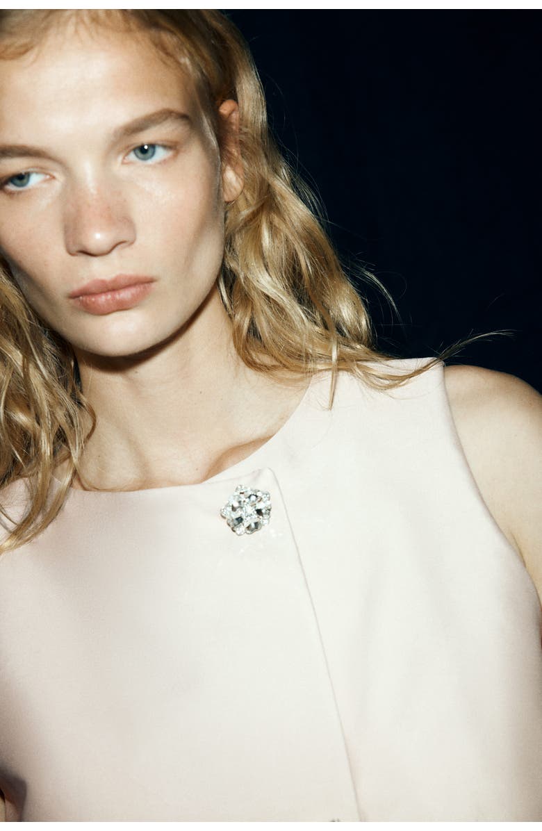 H&M Asymmetric wrap vest, Main, color, Light Beige