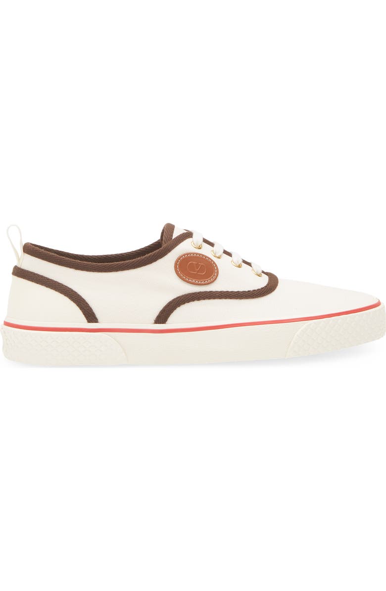 Valentino Garavani Tess 2 Canvas Sneaker, Alternate, color, Ivory/ Cuoio
