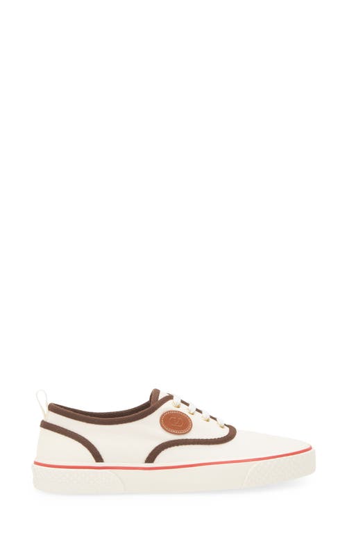 Valentino Nojoke Canvas Sneakers With Contrasting Profiles