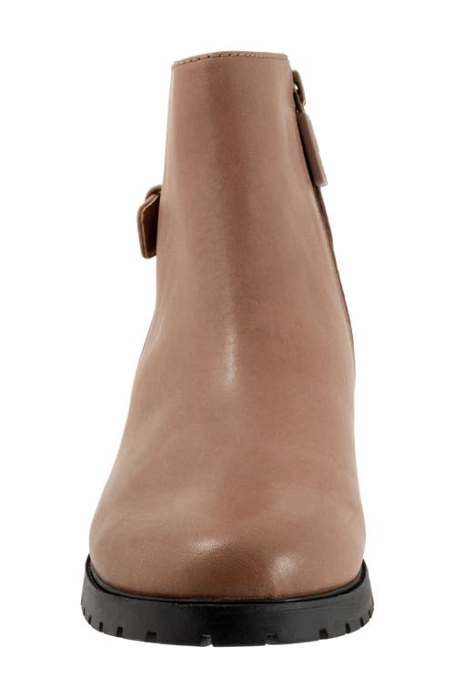 Softwalk ® Marigold Waterproof Leather Ankle Bootie In Brown