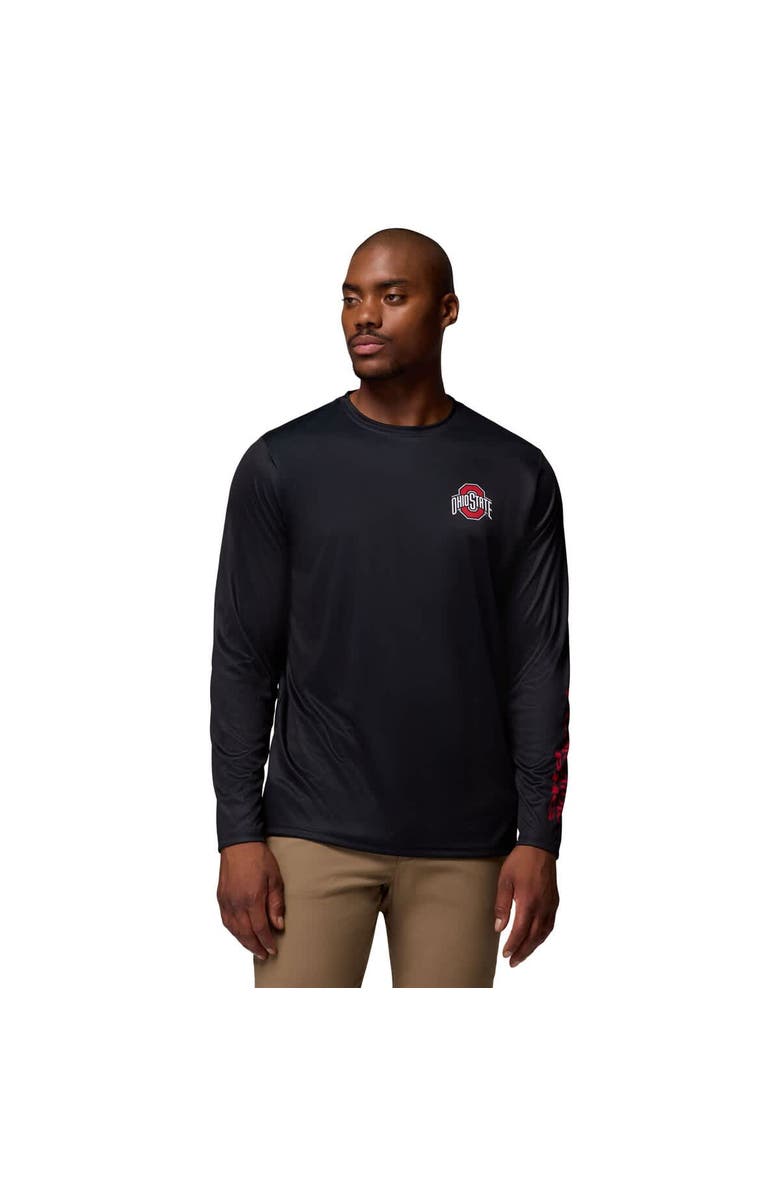 Columbia Men's Columbia  Black Ohio State Buckeyes PHG Terminal Shot 3-Hit Long Sleeve T-Shirt, Main, color, Black