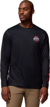 Columbia Men's Columbia Black Ohio State Buckeyes PHG Terminal Shot 3-Hit Long Sleeve T-Shirt
