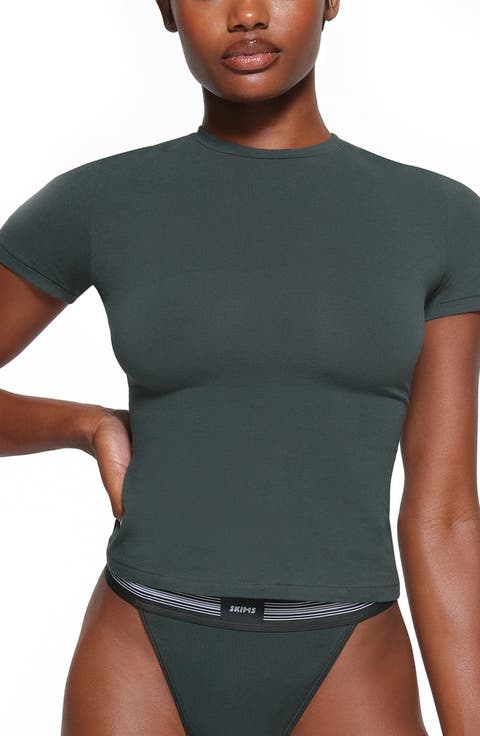 Stretch Cotton Jersey T-Shirt (Regular & Plus)