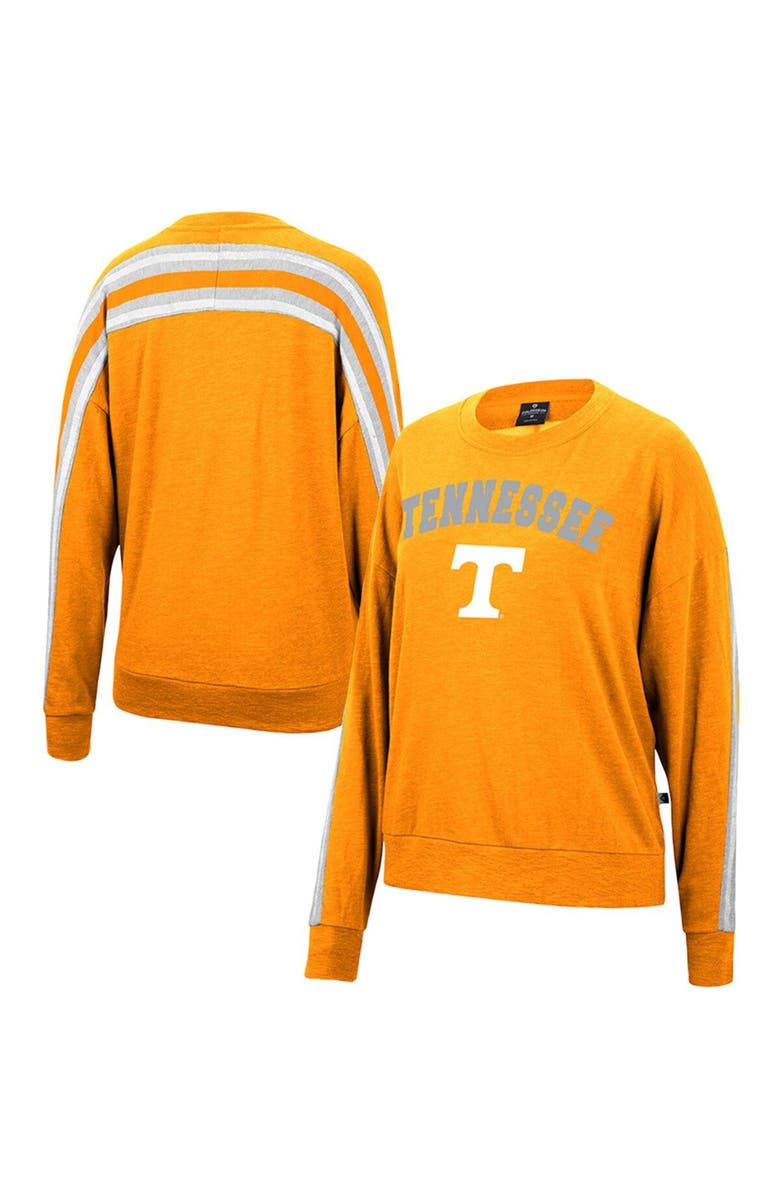 COLOSSEUM Women's Colosseum Heathered Tennessee Orange Tennessee Volunteers Team Oversized Pullover Sweatshirt, Main, color, 