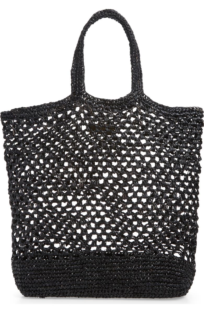 BTB Los Angeles Jayden Raffia Market Tote, Main, color,