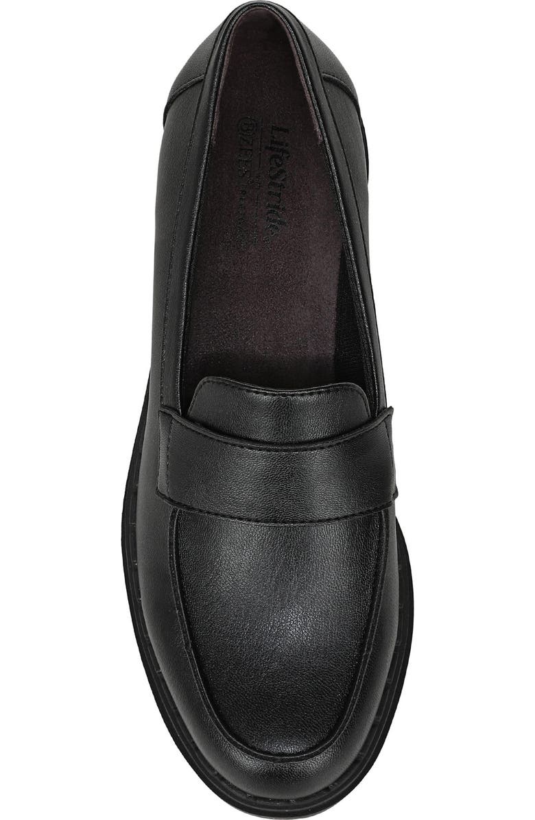 LifeStride Dolce Platform Wedge Loafer, Alternate, color, Black