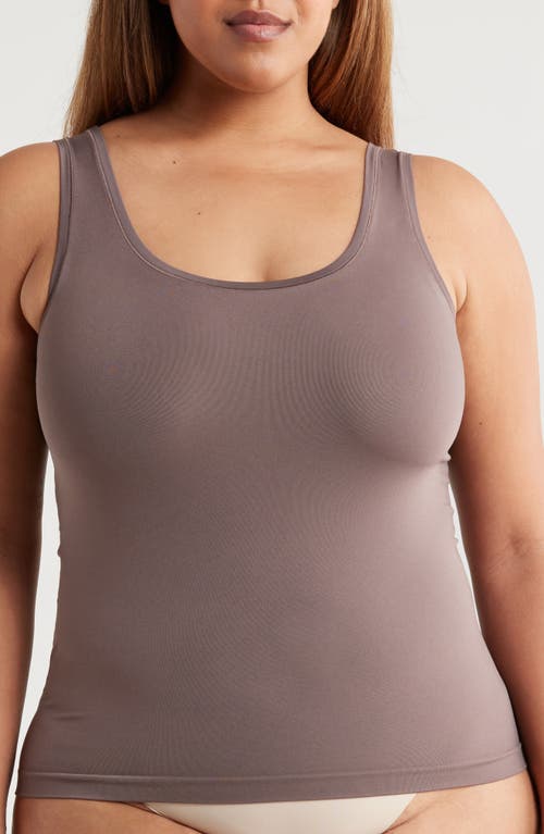 Nordstrom Seamless Layering Tank In Brown