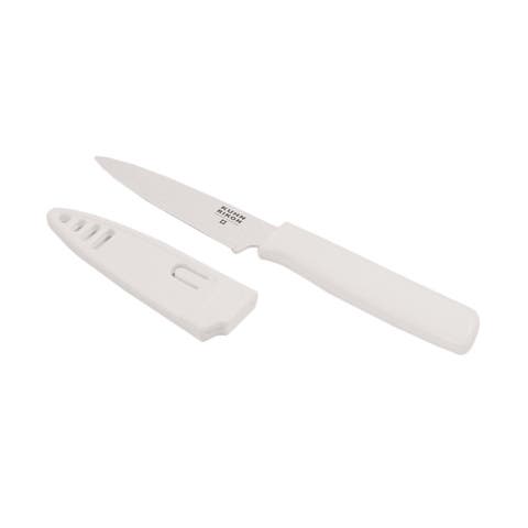 Colori Non-Stick Straight Paring Knife with Safety Sheath, 4 inch