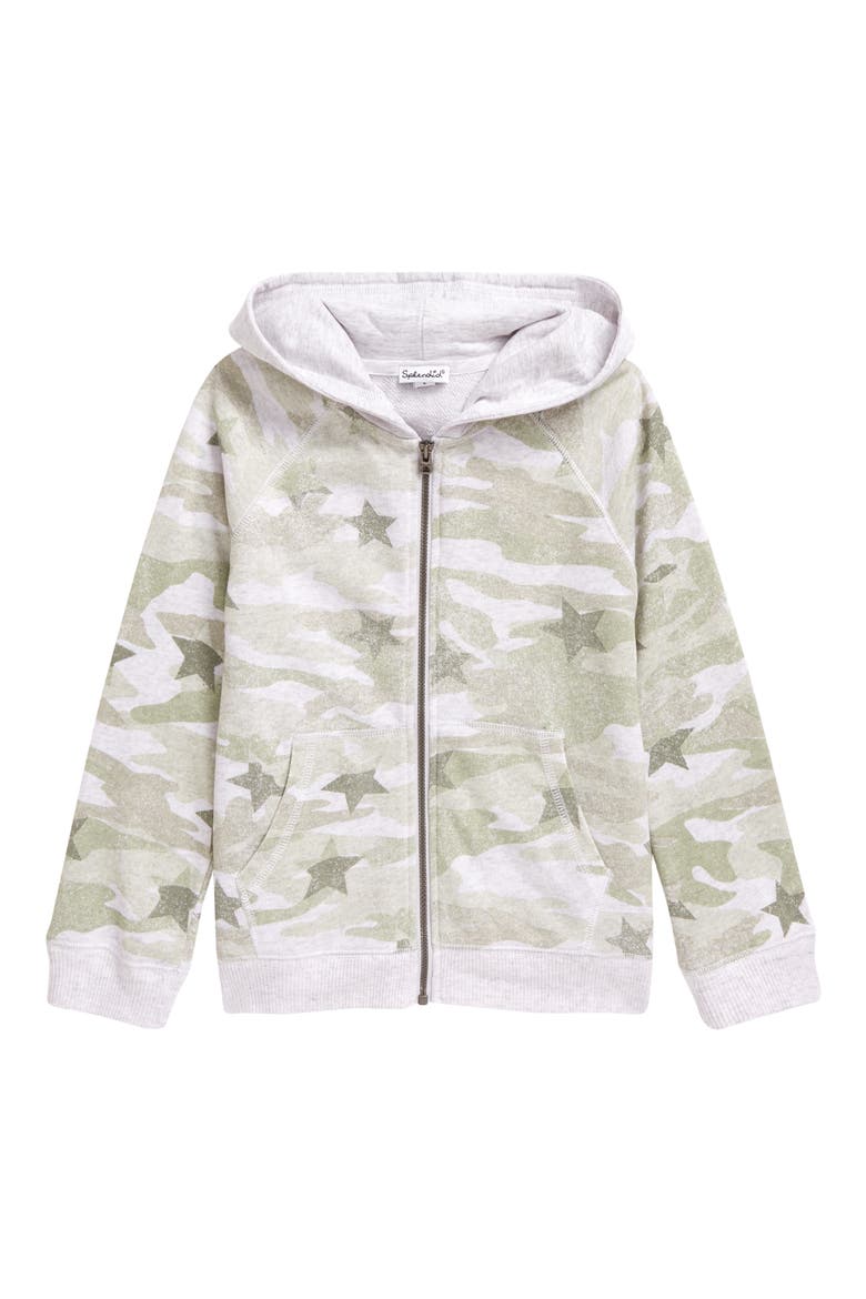 Kids' Star Camo Hoodie, Main, color, ICE GREY HEATHER