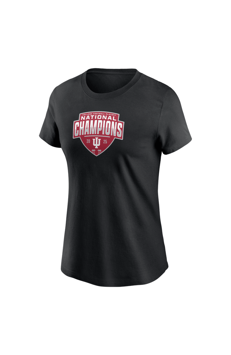 Nike Women's  Black Indiana Hoosiers College Football Playoff 2025 National Champions Zone Scheme T-Shirt, Alternate, color, Black