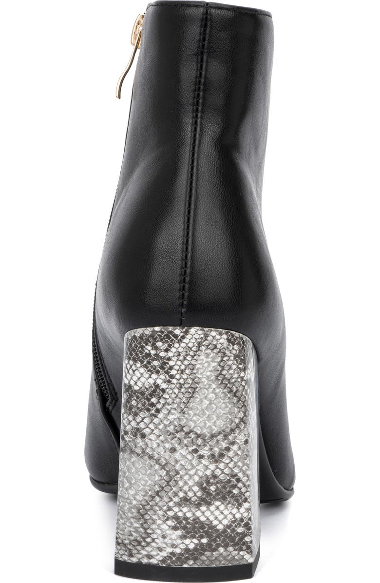 TORGEIS Lailah Snake Embossed Block Heel Bootie (Women) | Nordstromrack