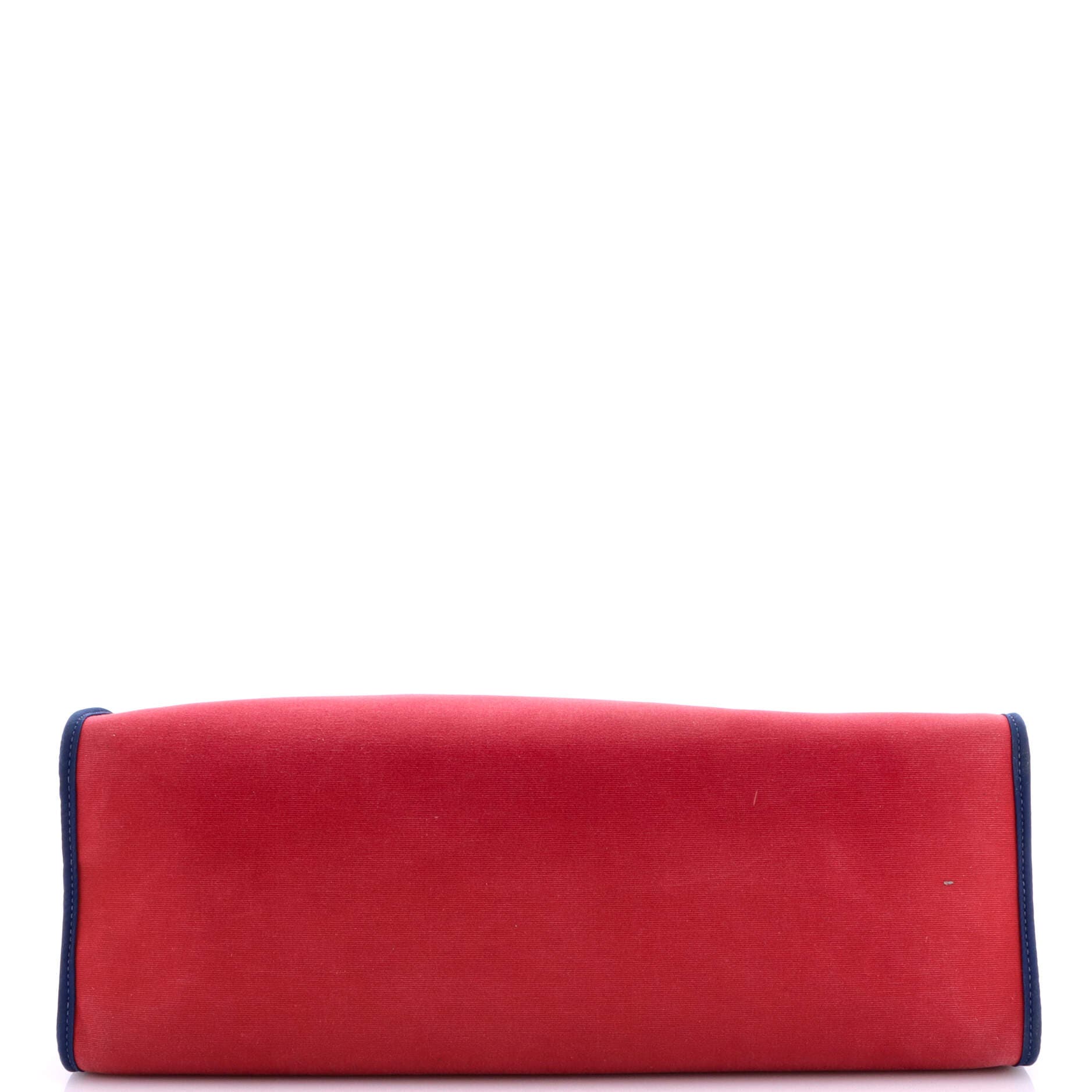 Herbag Zip Leather and Toile 39, Alternate, color, Rubis