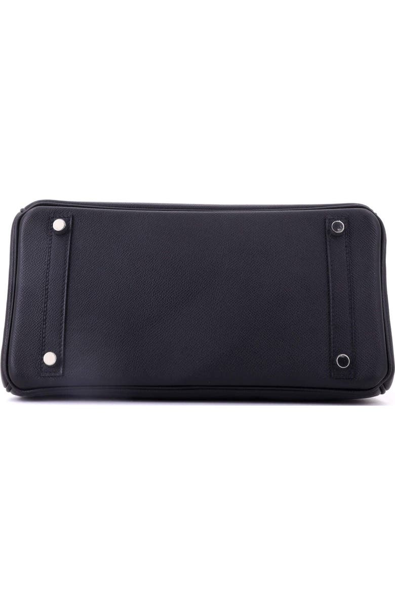 Pre-Owned Hermes Birkin Handbag Black Epsom with Palladium Hardware 30, Alternate, color, Noir