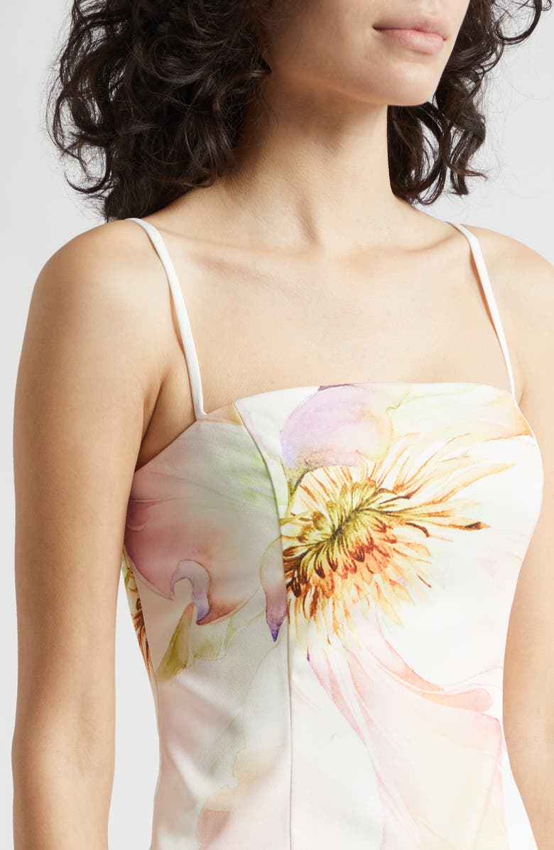 Toccin Claudelle Floral Square Neck Camisole, Alternate, color, 