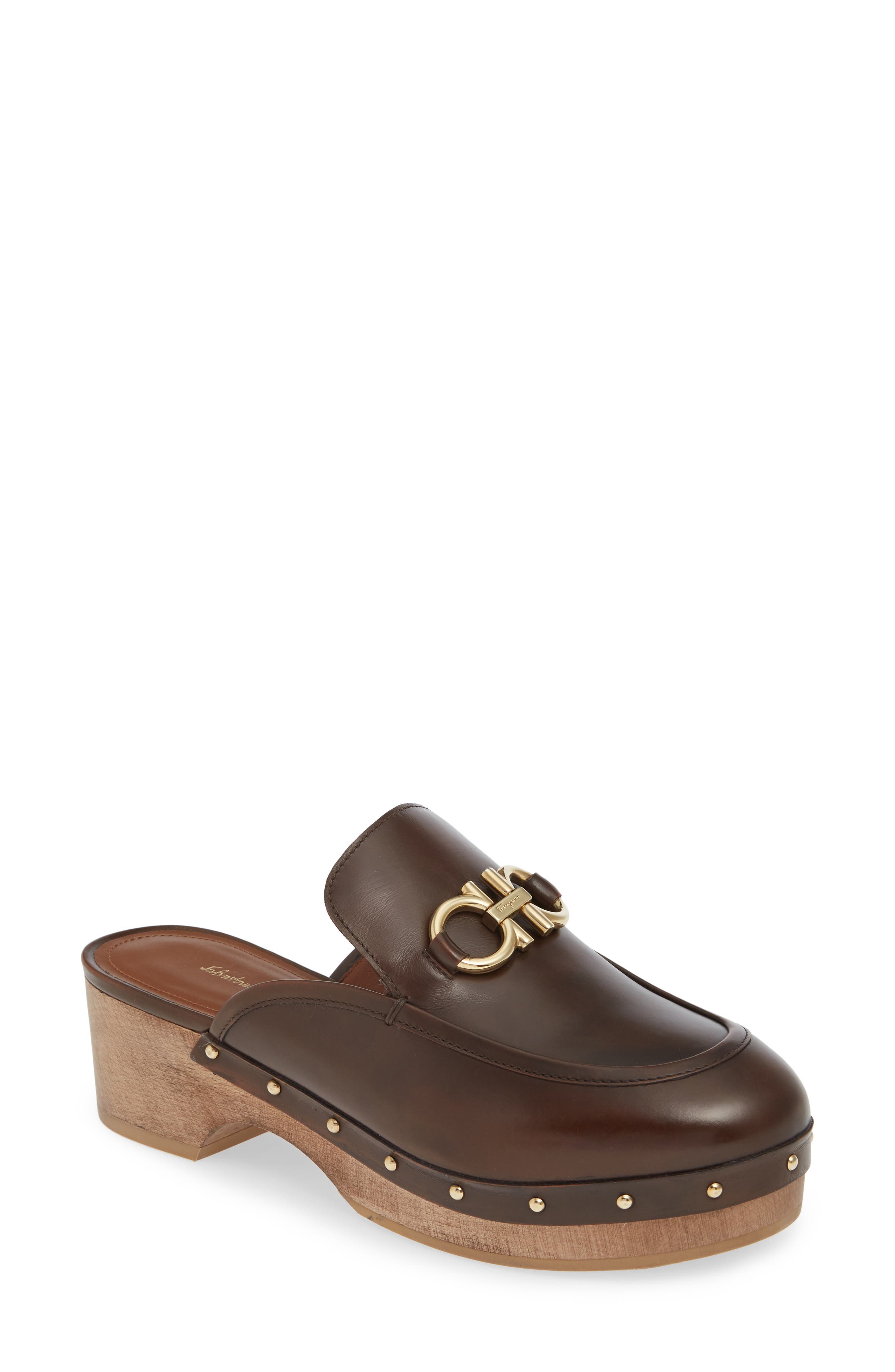 FERRAGAMO Salvatore Ferragamo Cleome Double Gancio Platform Clog, Main, color, 