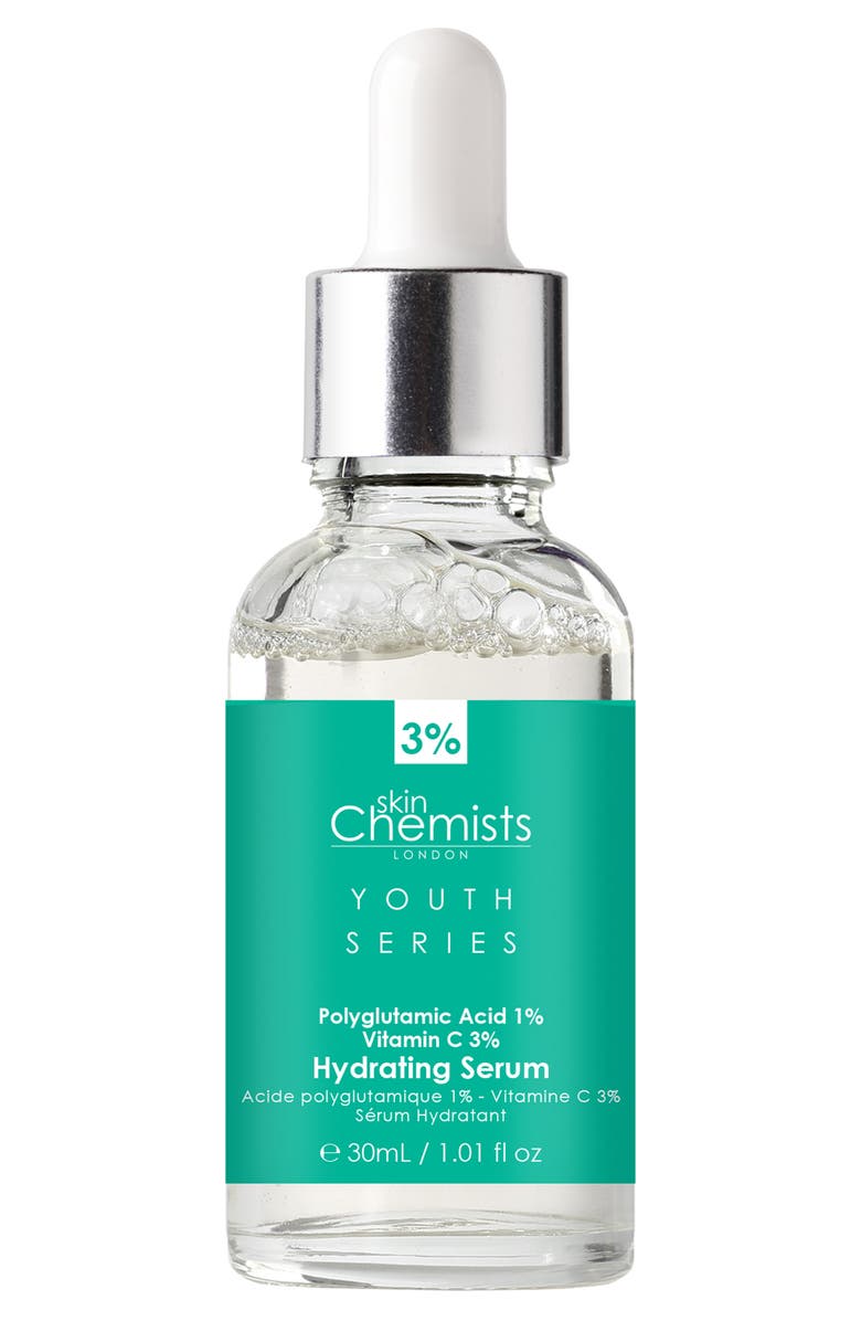 SKINCHEMISTS Polyglutamic Acid & Vitamin C Hydrating Serum - 30ml, Alternate, color, 