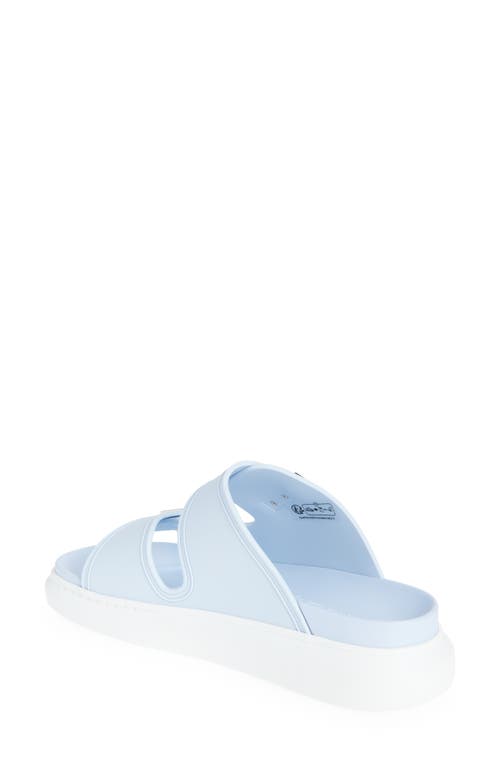 Alexander Mcqueen Mcqueen Hybrid Slide Sandal In Shirting Blue/silver