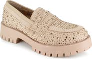 ZIGI Cassondra Rhinestone Embellished Lug Sole Loafer