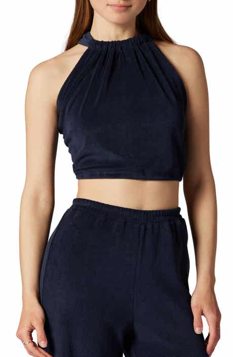 Joie Anika Tie Back Crop Halter Top