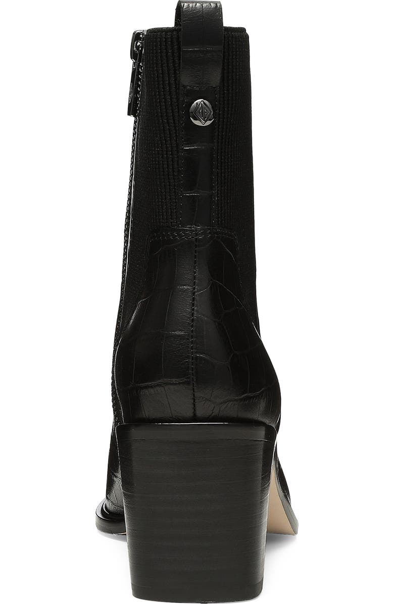 Donald Pliner Kath Croc Embossed Square Toe Bootie, Alternate, color,