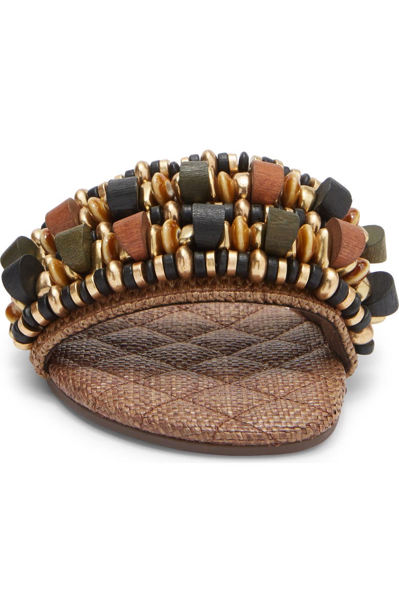 Steve Madden Marika Slide Sandal, Alternate, color, Brown Raffia