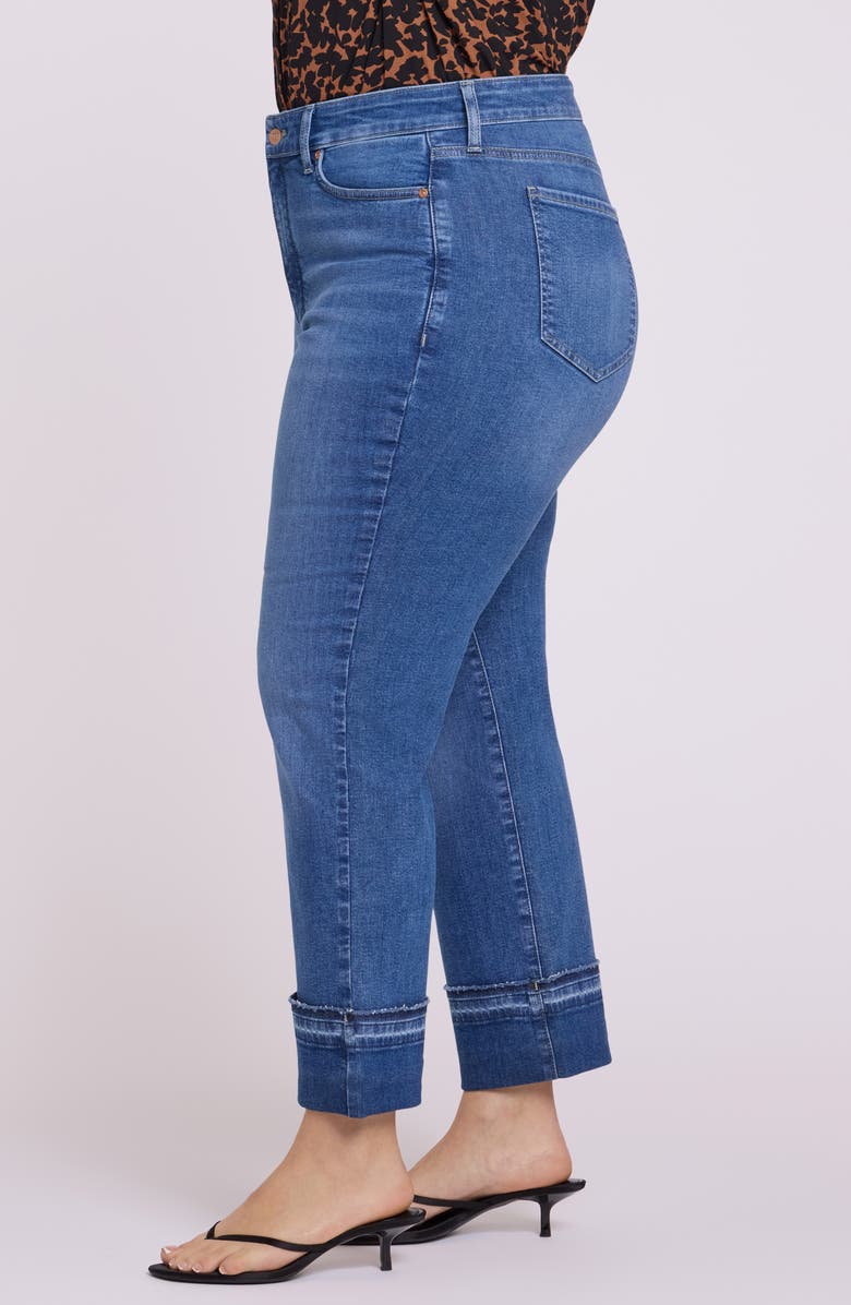 NYDJ Bailey High Waist Release Hem Cuff Ankle Jeans, Alternate, color, Sun Soak
