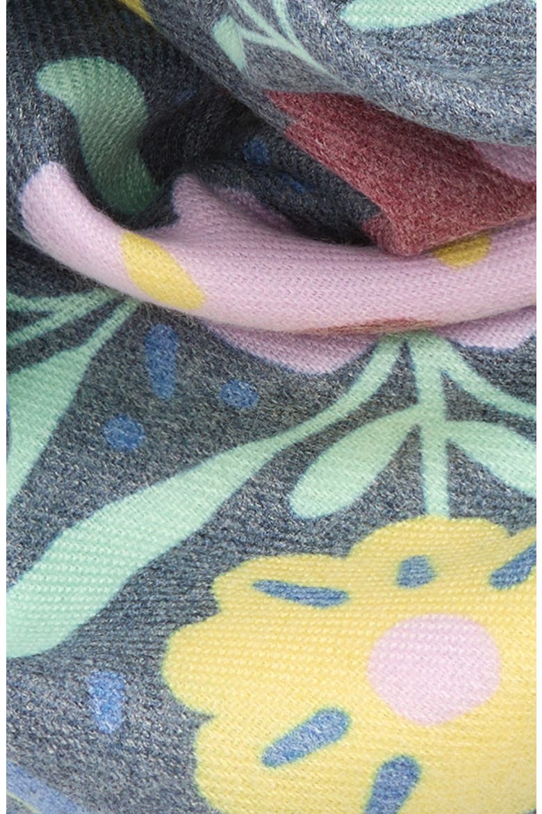 Fringe Bandana Scarf, Alternate, color, NAVY FLORAL