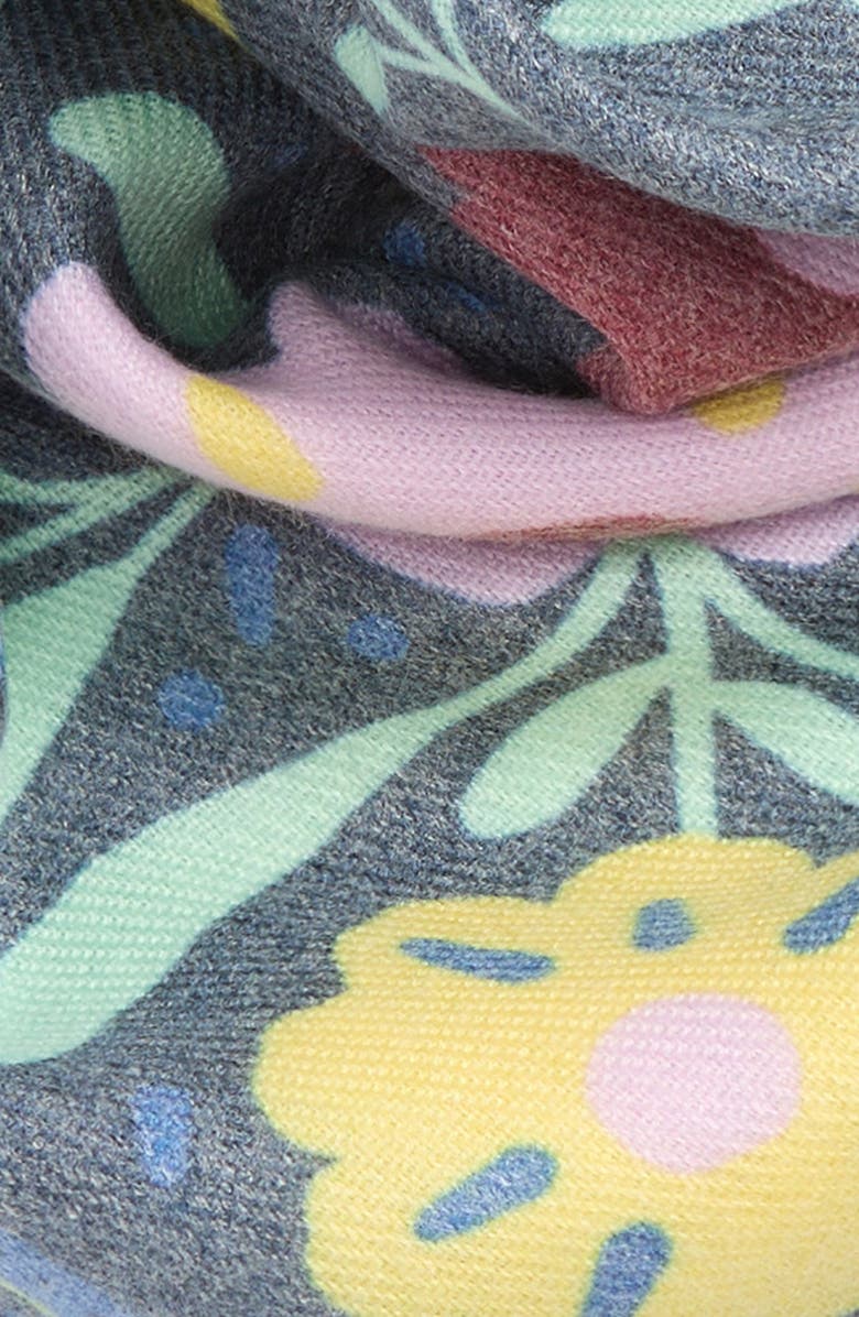 Treasure & Bond Fringe Bandana Scarf, Alternate, color, Navy Floral