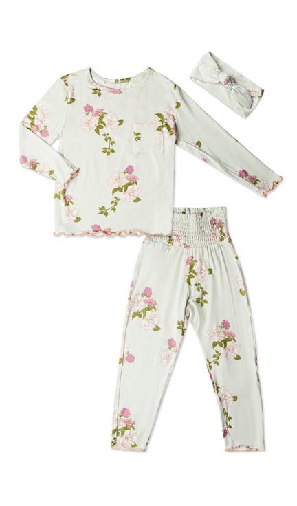 Charlie Fitted Long Sleeve 3-Piece Pajamas