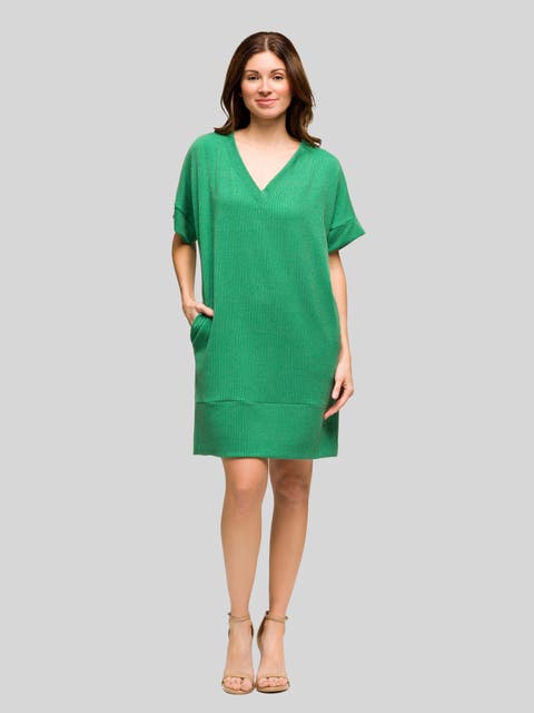 Maternity V-Neck T-Shirt Dress
