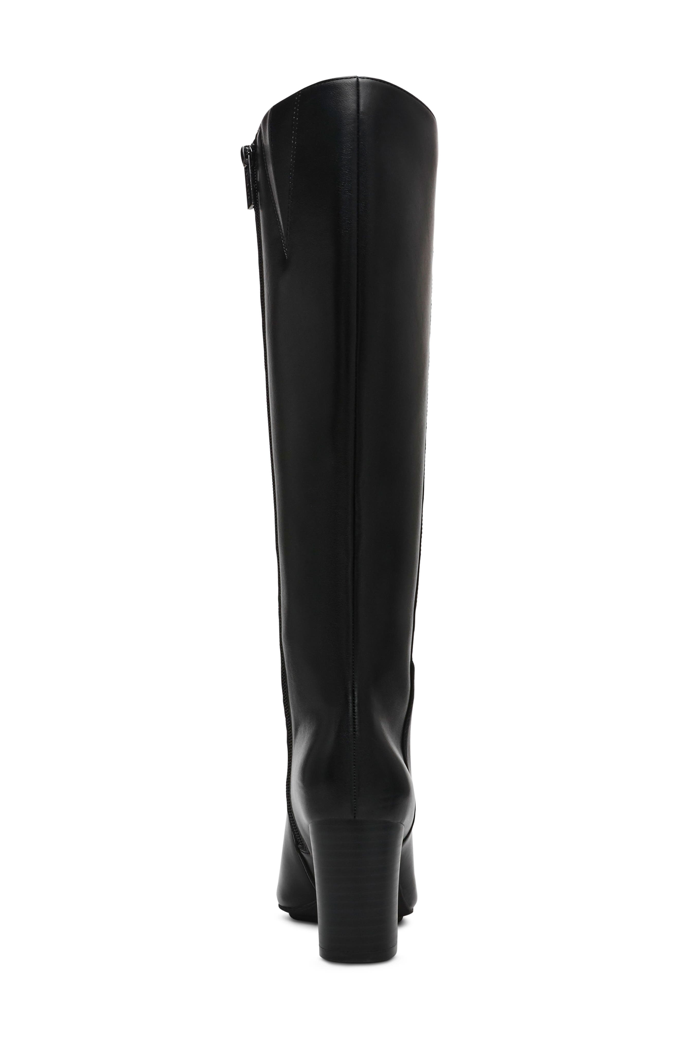 Anne Klein Serafina Cap Toe Tall Boot, Alternate, color, Black