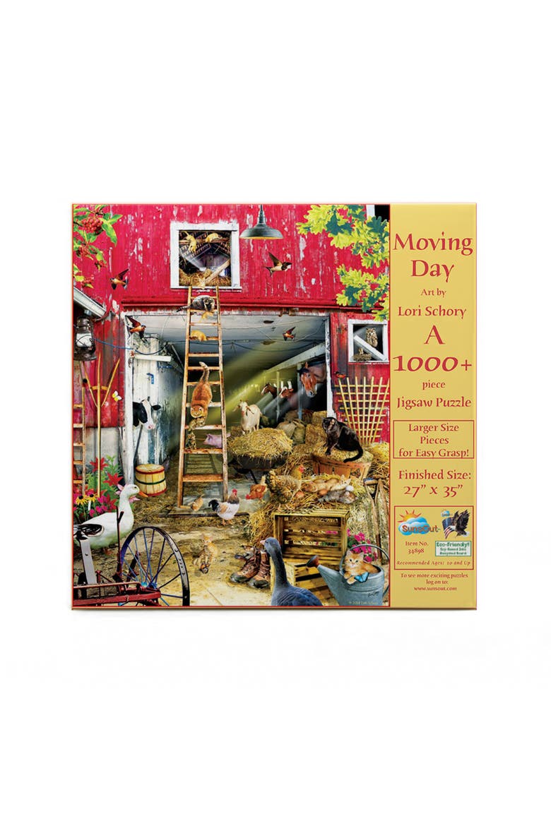 Moving Day 1000 piece Jigsaw Puzzle for Adults Large Pieces, Alternate, color, Multicolor