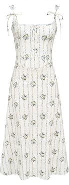 HOUSE OF CB Dionne Corset Midi Sundress