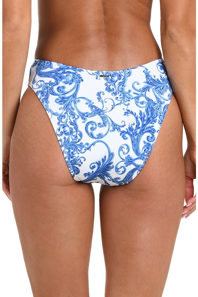 Gianna Baroque Brazil Bikini Bottoms, Alternate, color, BLUE