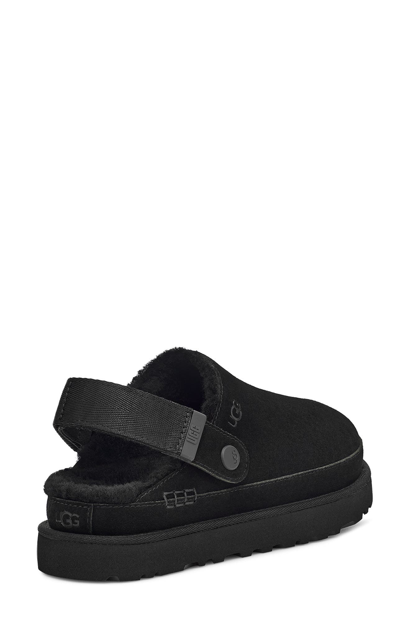 UGG<sup>®</sup> Goldenstar Cozy Clog, Alternate, color, Black