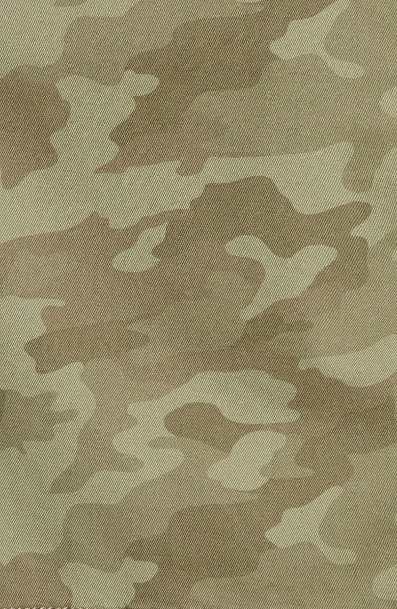 Caslon<sup>®</sup> Hooded Stretch Cotton Utility Jacket, Alternate, color,