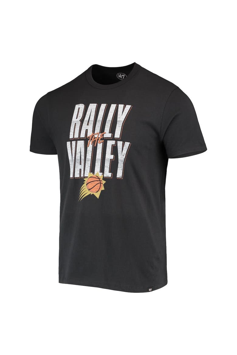 Men's '47 Black Phoenix Suns Hometown Regional Rally The Valley T-Shirt, Alternate, color, Black