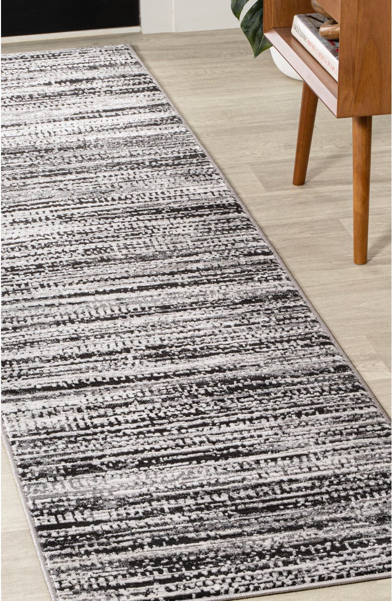 JONATHAN Y Lotus Modern Persian Floral Area Rug, Alternate, color, Black/Gray