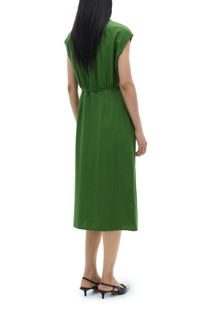 Bow Midi Shirtdress, Alternate, color, GREEN