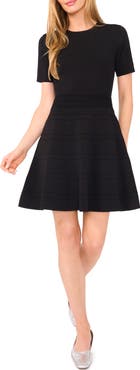 Ted Baker Rib Detail Fit 
Flare Sweater Minidress