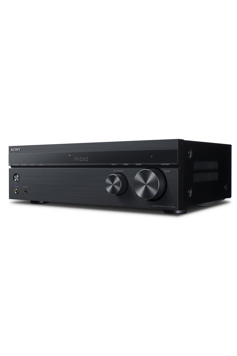 STR-DH190 Stereo Receiver with Phono Input and Bluetooth Connectivity, Alternate, color, Black