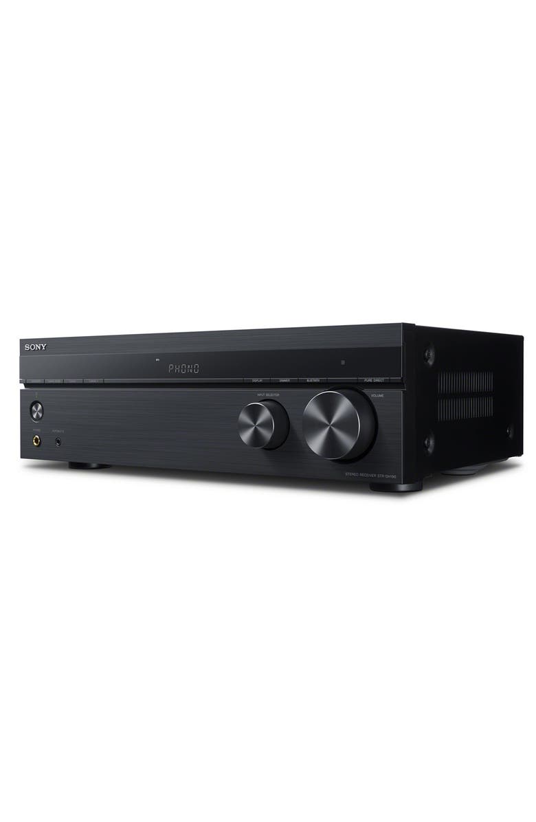 Sony STR-DH190 Stereo Receiver with Phono Input and Bluetooth Connectivity, Alternate, color, Black